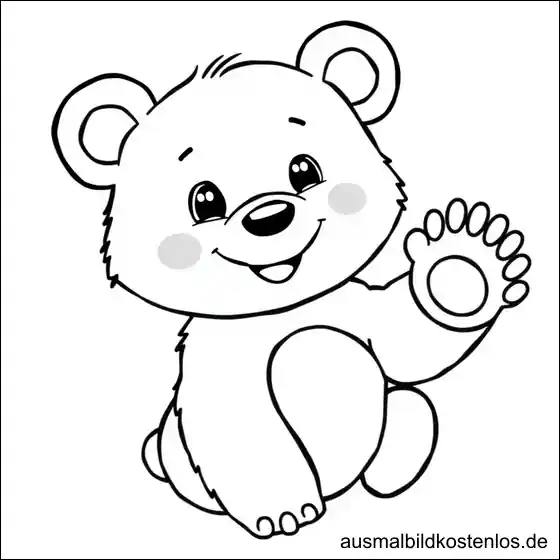Bär Ausmalbild Kostenlos Drucken