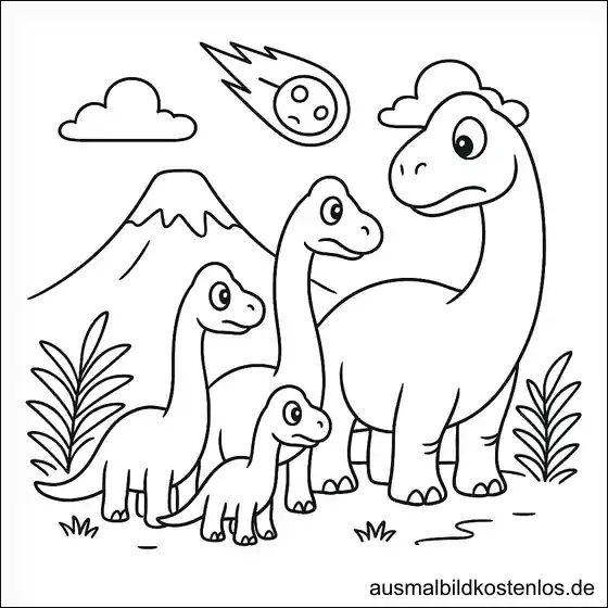 Brachiosaurus Malvorlage – Ausmalbilder