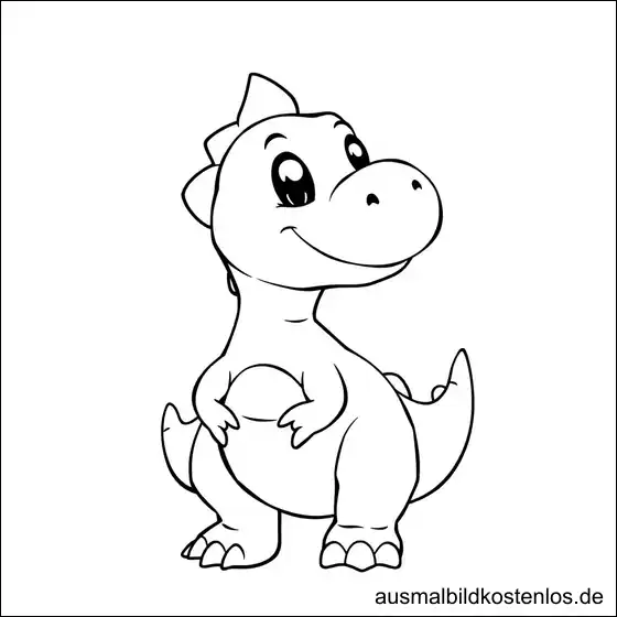 T-Rex Malvorlage zum Ausmalen