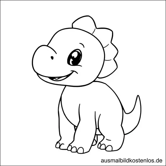 Dinosaurier Ausmalbild einfach