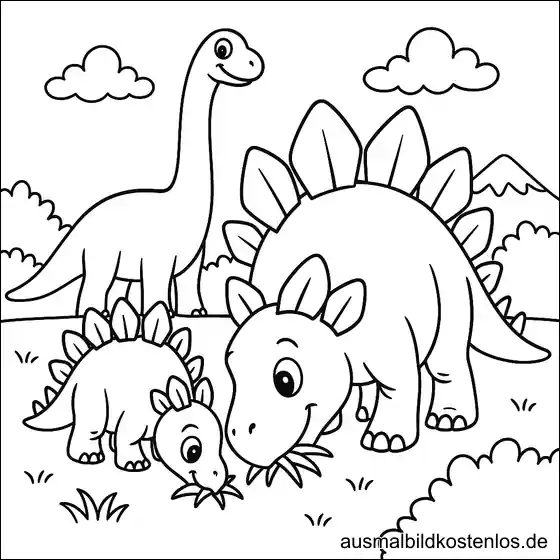 Stegosaurus Malvorlage – Dinosaurier Ausmalbilder