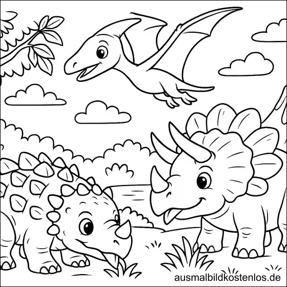 Malvorlagen Dinosaurier