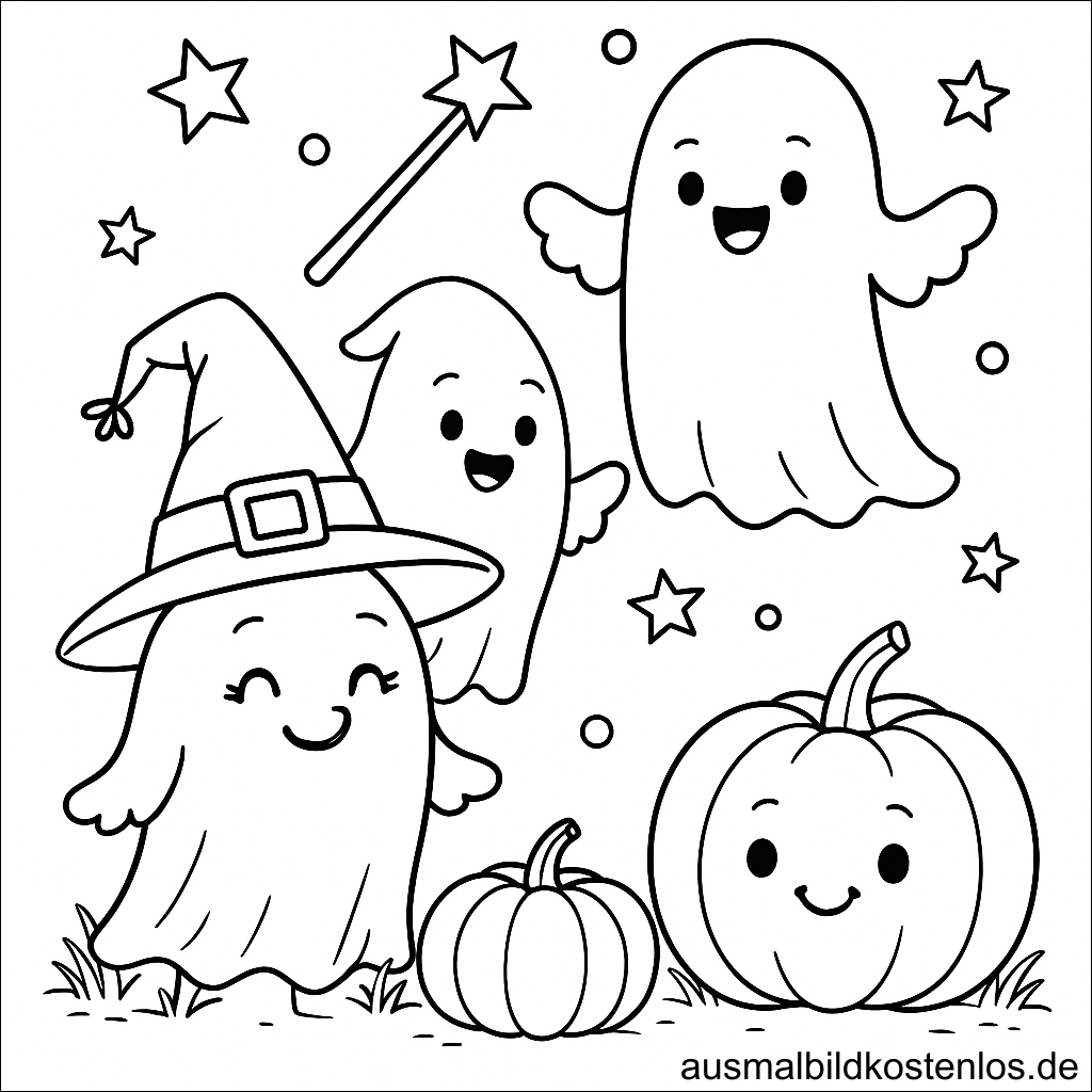 Halloween Ausmalbilder kostenlos