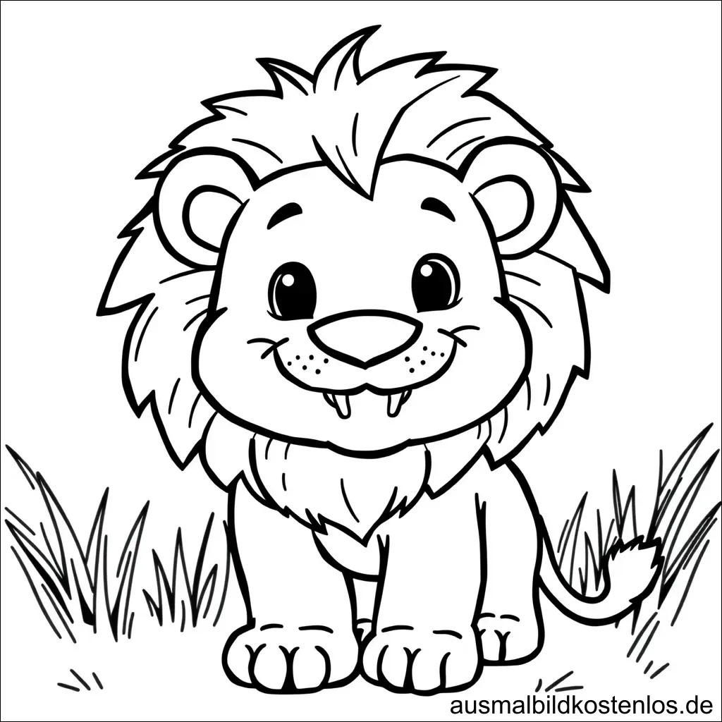 Löwenbaby Ausmalbild Kostenlos Drucken